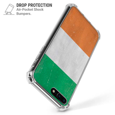 Ireland Flag Distressed iPhone 7/8 Plus Clear Case